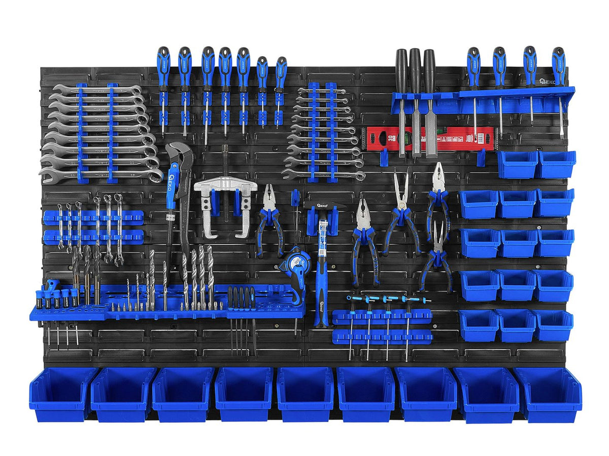 Nástenný organizér na náradie s úložnými boxmi 1152x780mm, 69ks Geko