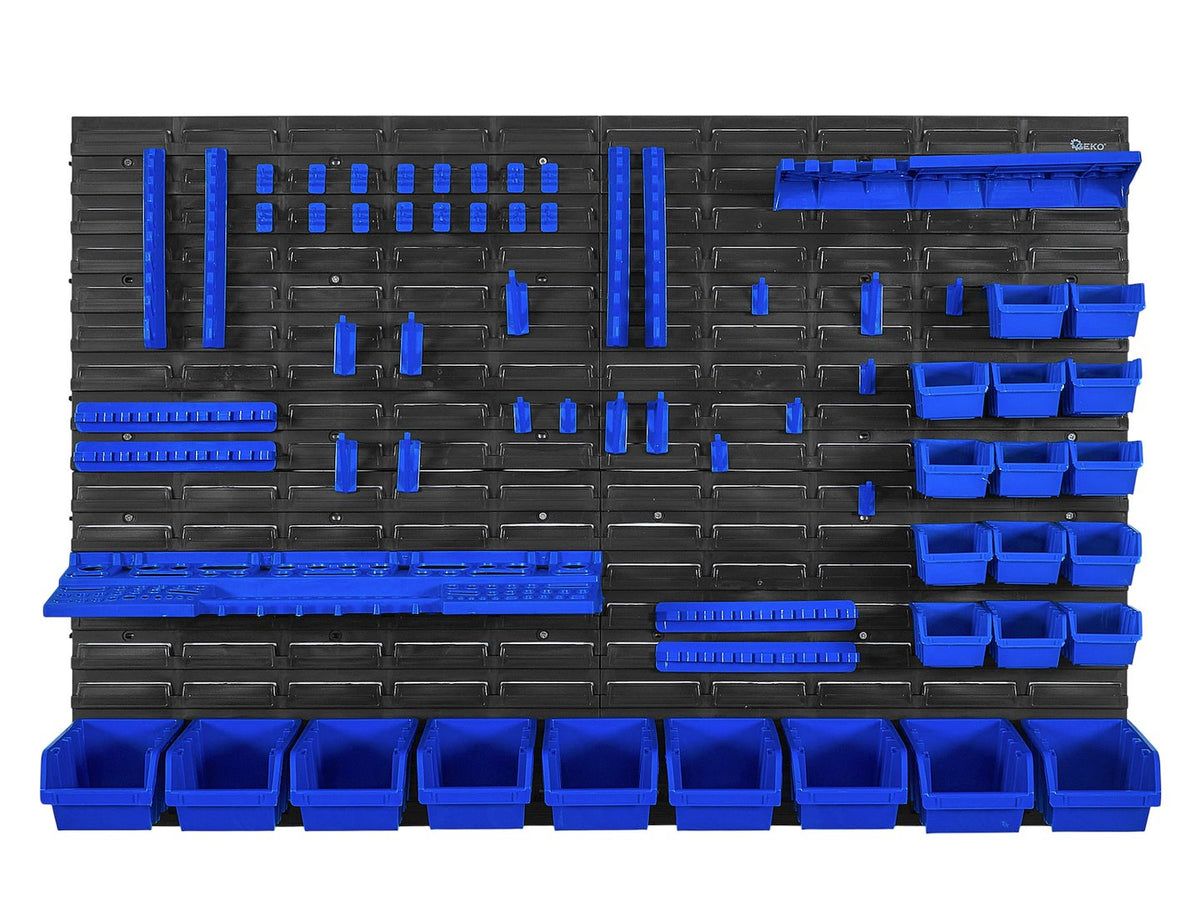 Nástenný organizér na náradie s úložnými boxmi 1152x780mm, 69ks Geko