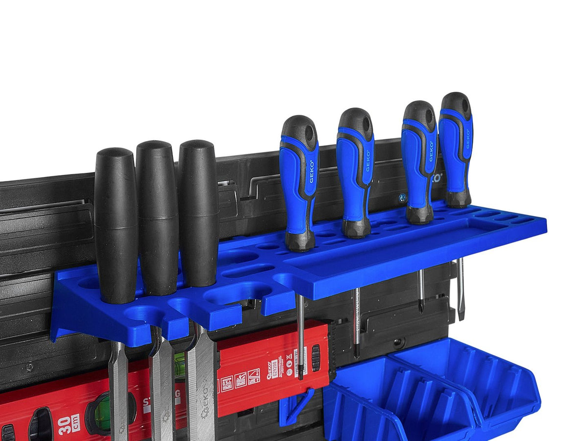 Nástenný organizér na náradie s úložnými boxmi 1152x780mm, 69ks Geko