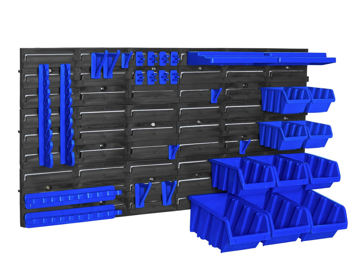 Nástenný organizér na náradie s úložnými boxmi 390x780mm Geko