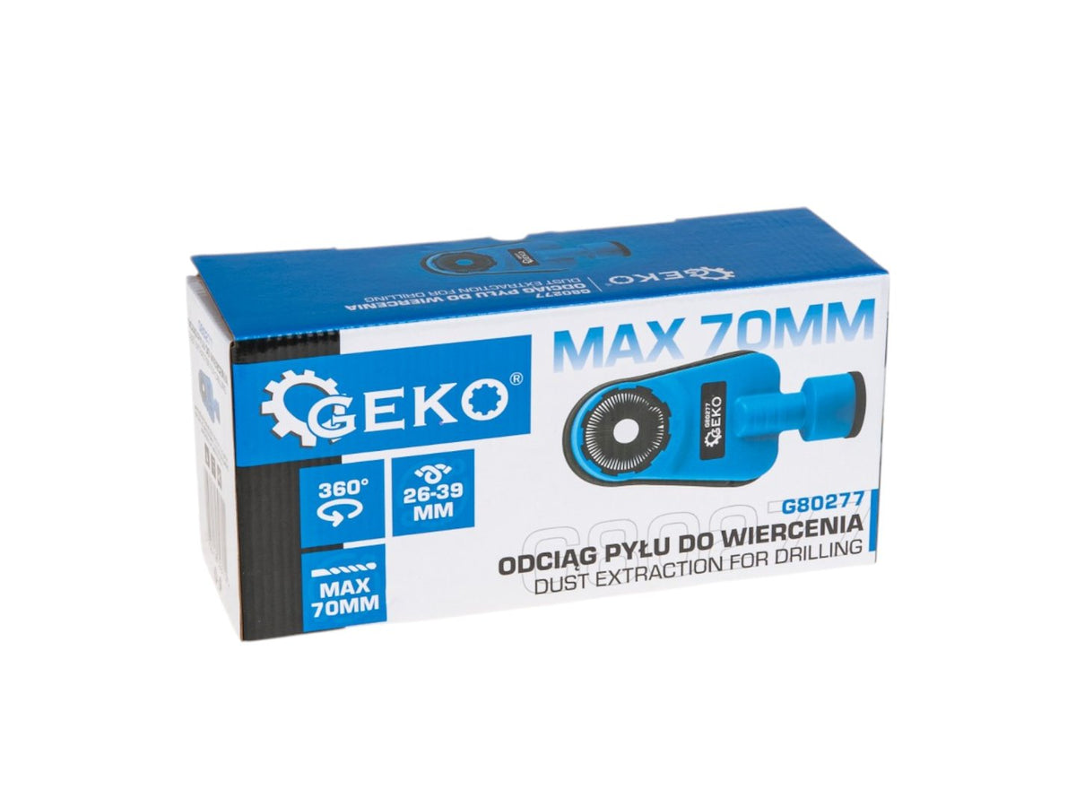Odsávač prachu počas vŕtania do 70mm, Geko