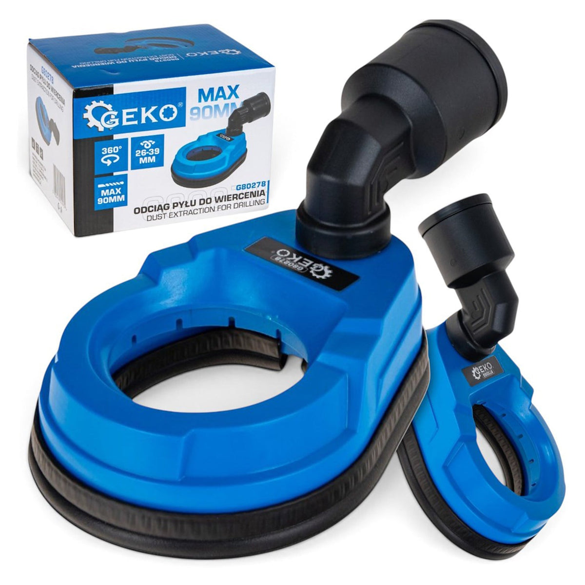 Odsávač prachu počas vŕtania do 90mm Geko