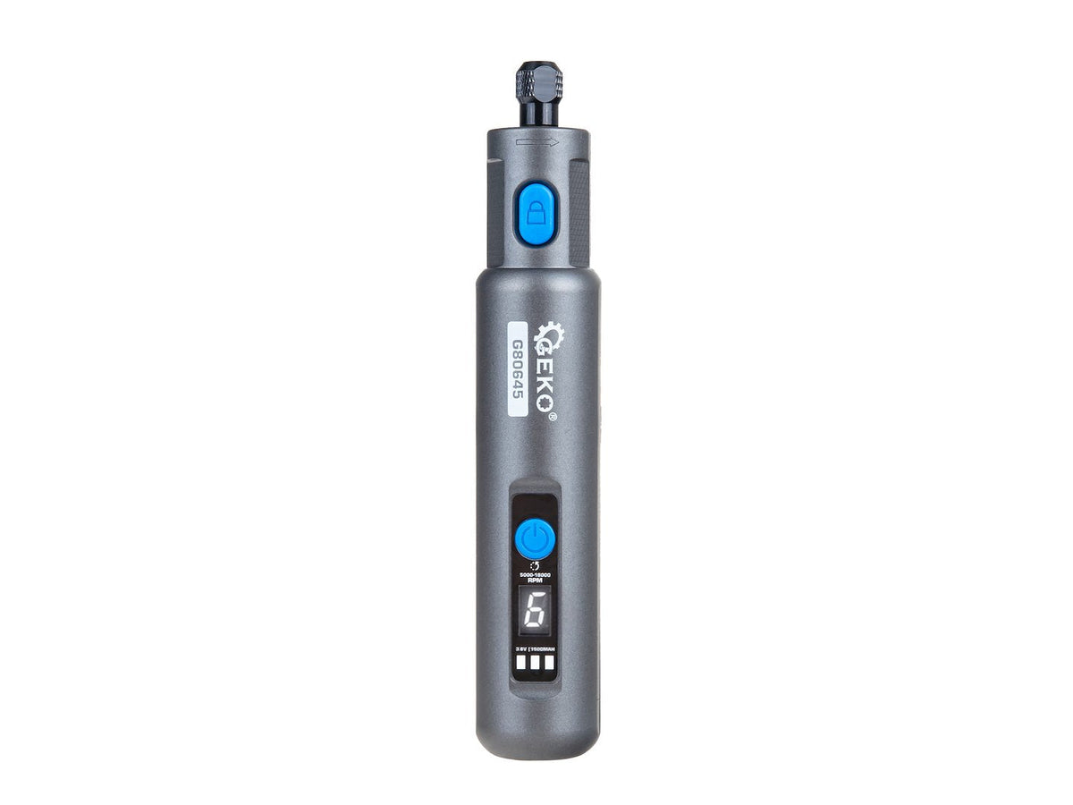 Mini akumulátorová brúska 3,6V 1500mAh, s príslušenstvom, Geko
