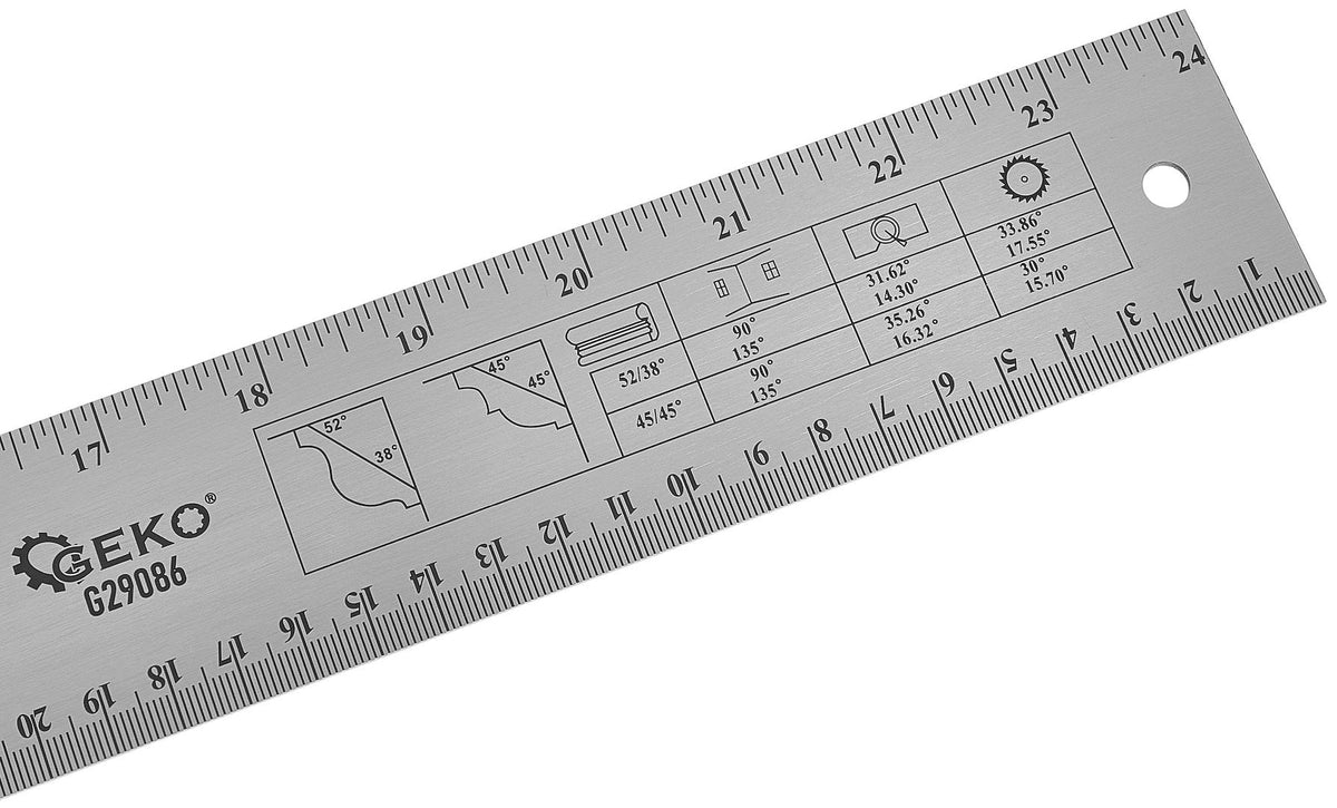 Nastaviteľný stolársky uholník 600mm Geko