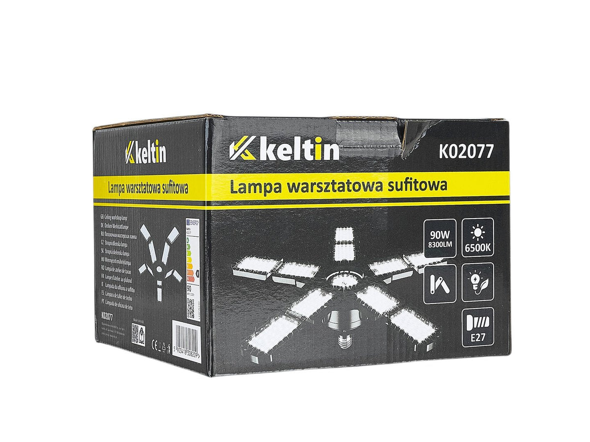 Skladacia LED lampa - žiarovka E27 90W 8300lm 6500K Keltin
