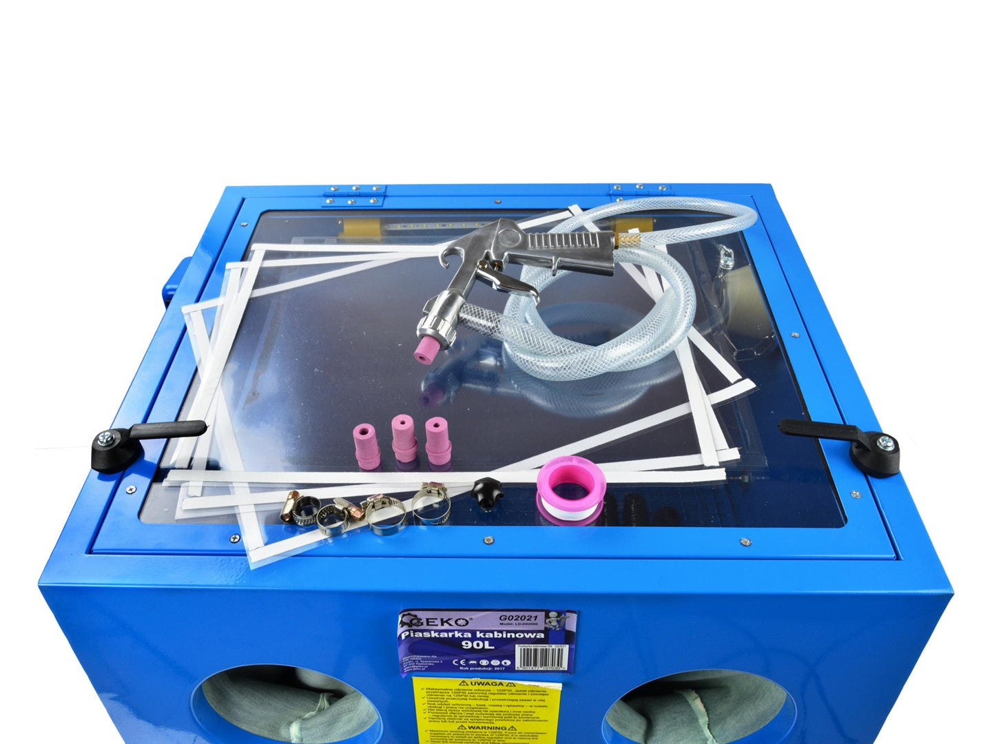 Pieskovacia kabína - box 90l Geko