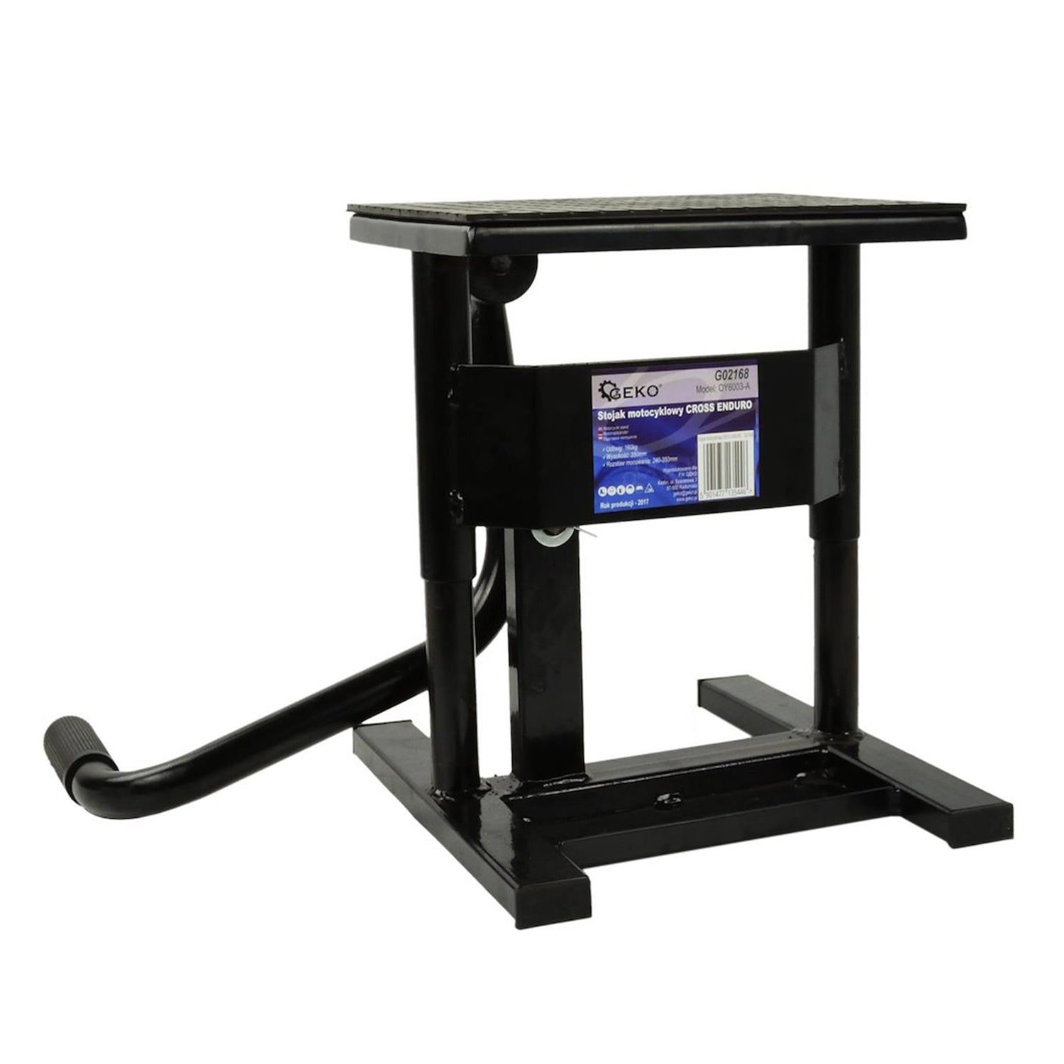 Stojan a zdvihák na motocykle Cross a Enduro, 160kg, Geko