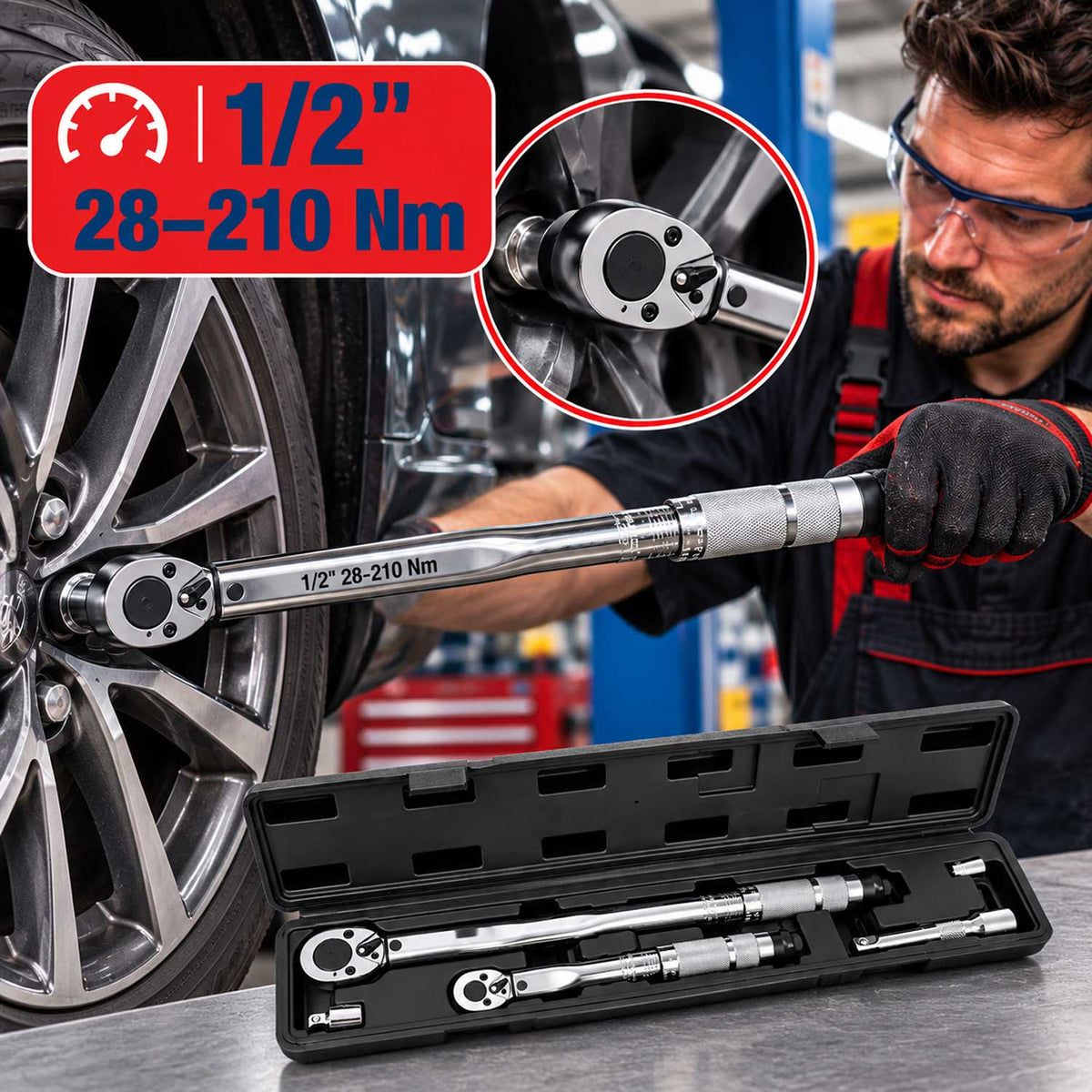 Sada momentových kľúčov od 2 - 210Nm Gebo Tools