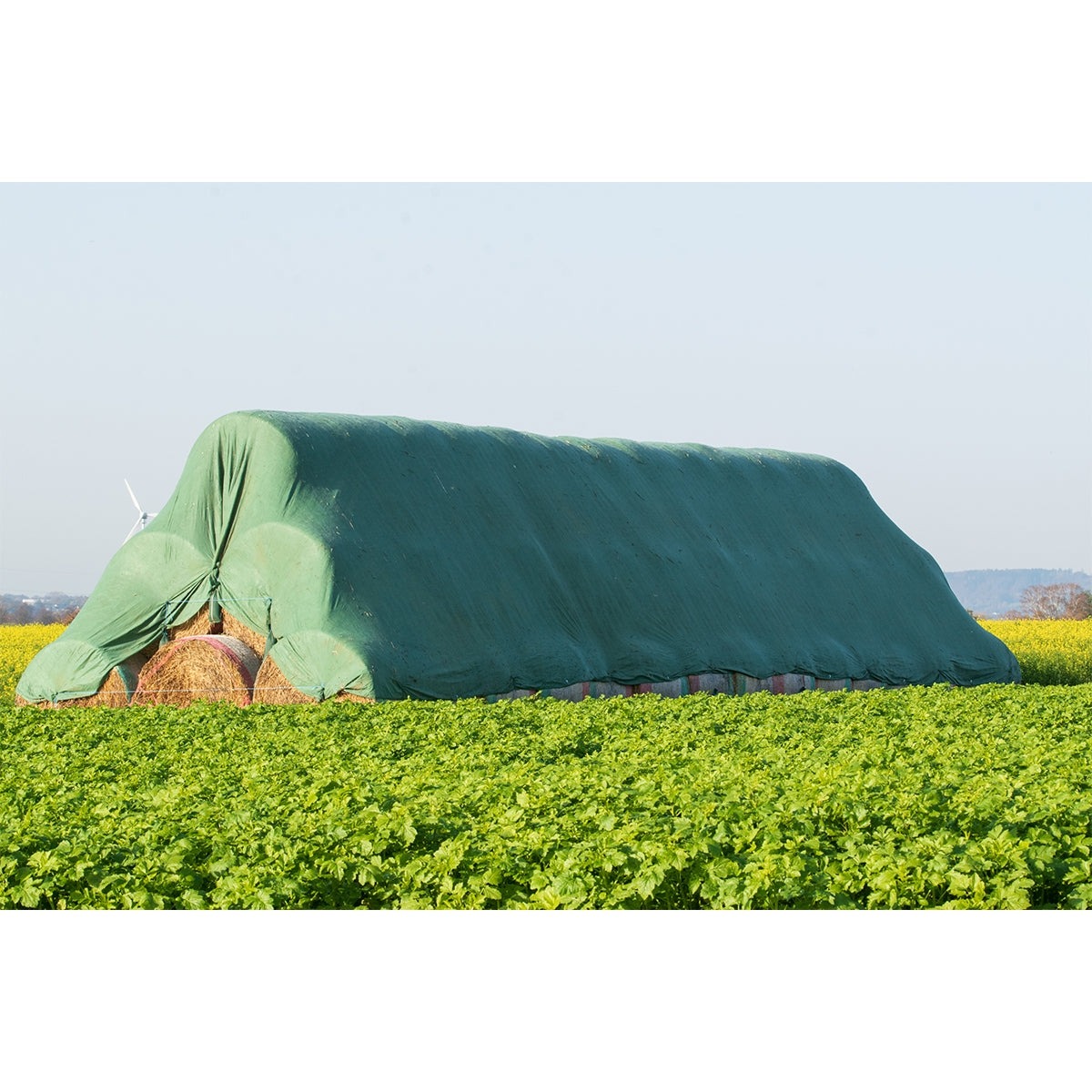 Krycia plachta na balíky sena, 10,4x25m, zelená, 140g, Breckner Germany