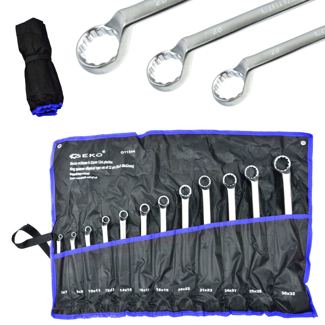 Sada očkových zahnutých kľúčov 6 - 32mm 12ks