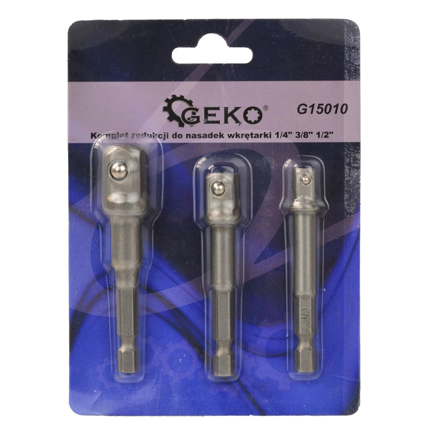 Sada adaptérov na nástrčné hlavice 1/4'' 3/8'' 1/2''