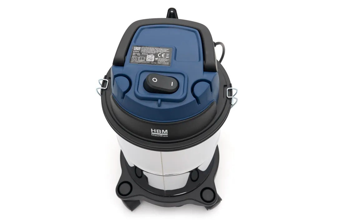 Profesionálny vysávač na suhé a mokré vysávanie, 1000W, 15l, kompaktný a tichý HBM