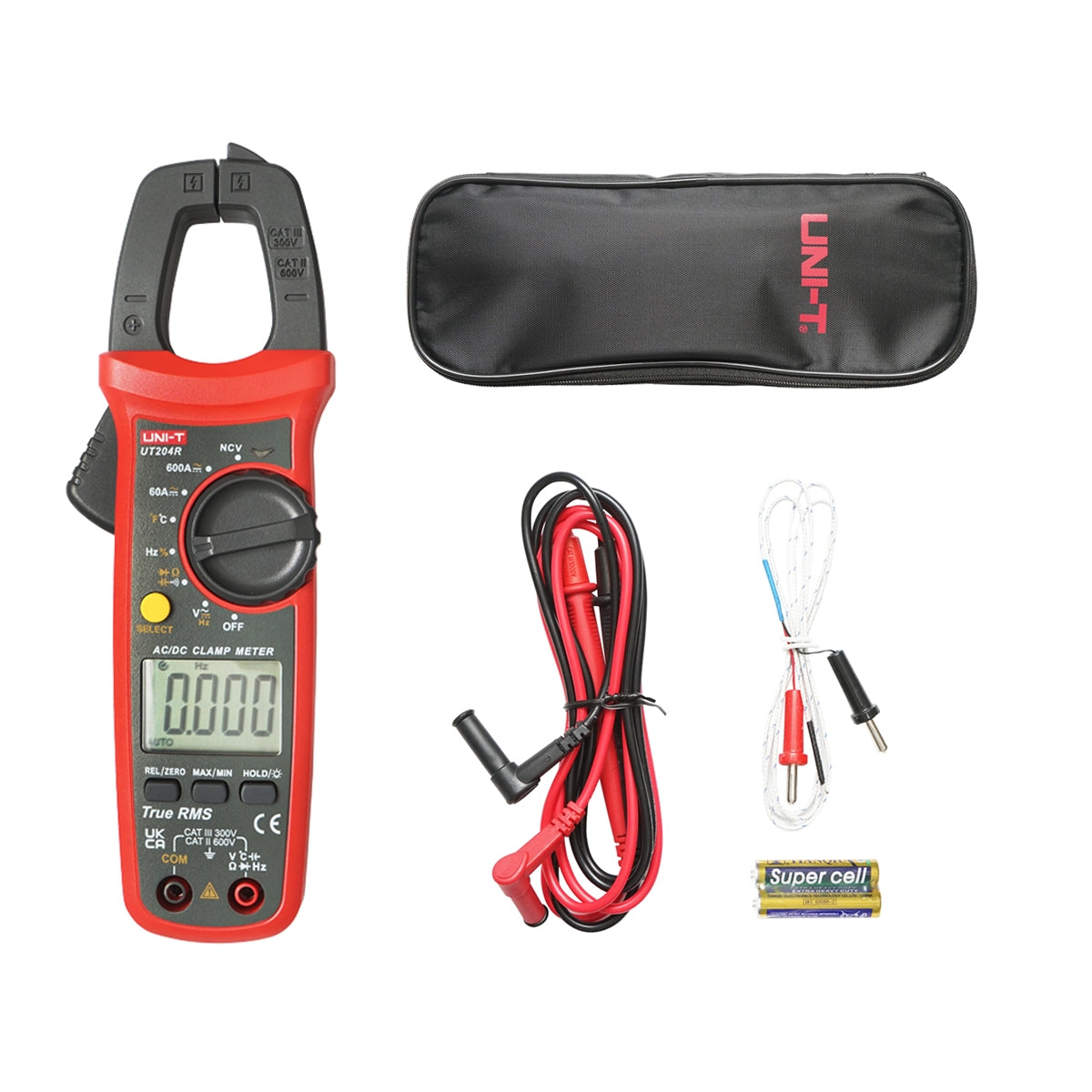 Digitálny kliešťový multimeter UT204R s 8 funkciami max 600V, 600A UNI-T