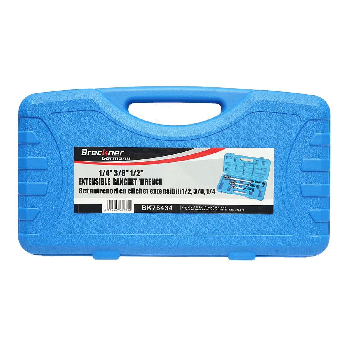 Sada reverzných račňových pohonov s teleskopickou rukoväťou 1/4 3/8 1/2