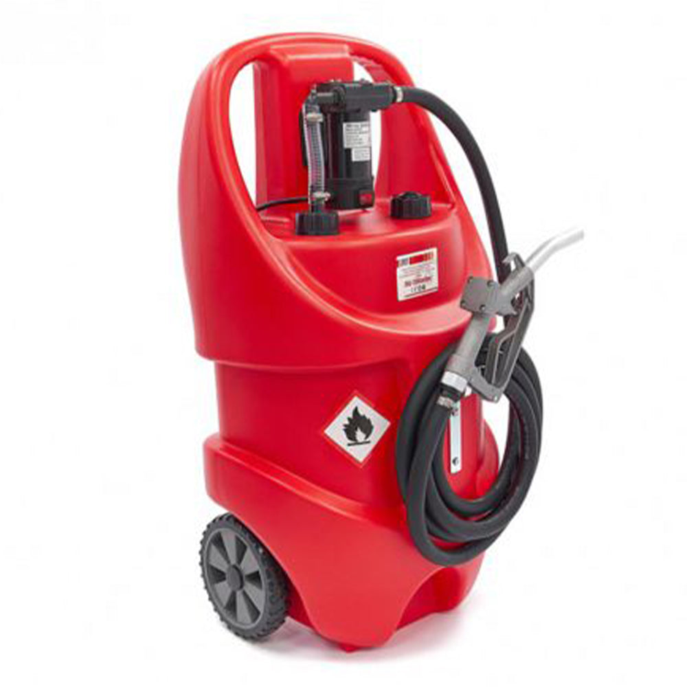 Mobilná čerpacia stanica na čerpanie nafty s nádržou 75l 40l/min 12V HBM