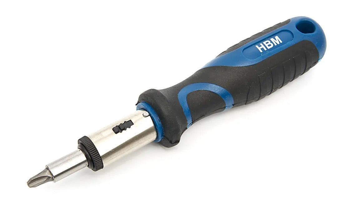 Sada náradia 100 kusov: skrutkovače, bity, nástrčné kľúče, stojanový držiak, oceľ Cr-V, soft grip rukoväť, HBM Holandsko