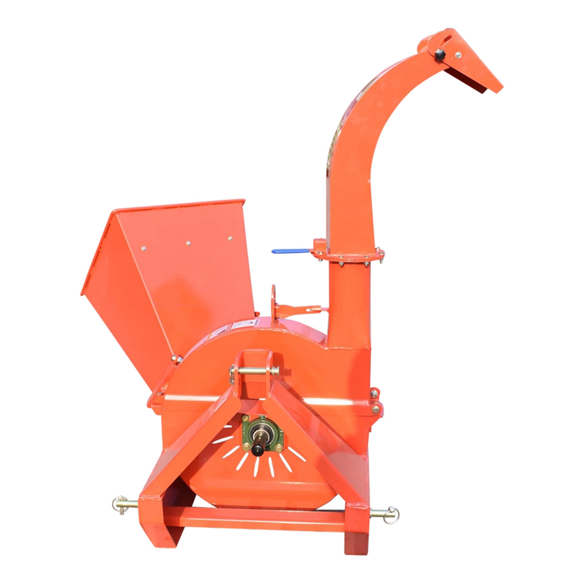 Drvič konárov s pohonom cez hriadeľ traktora PTO, potrebný výkon 18-50HP maximálna hrúbka 100mm, násypka 400x420x600mm Breckner Germany