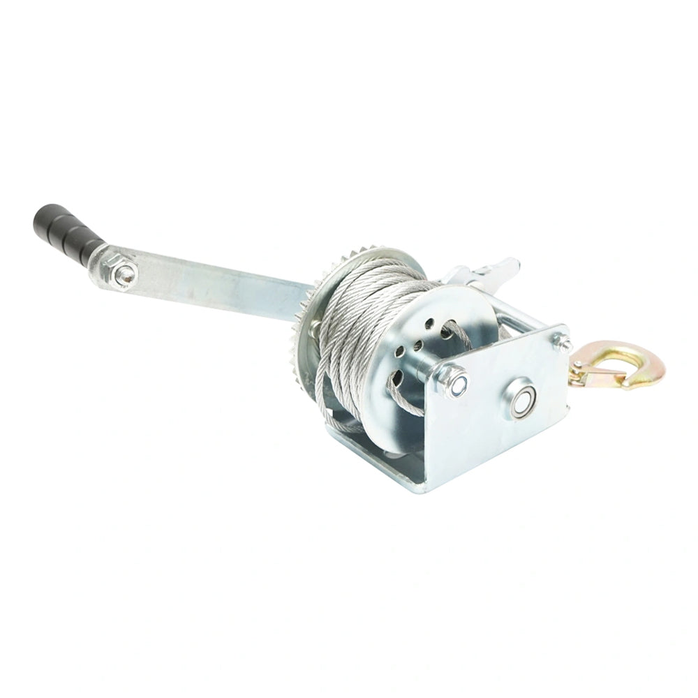 Ručný naviják s oceľovým lanom 8m 350kg