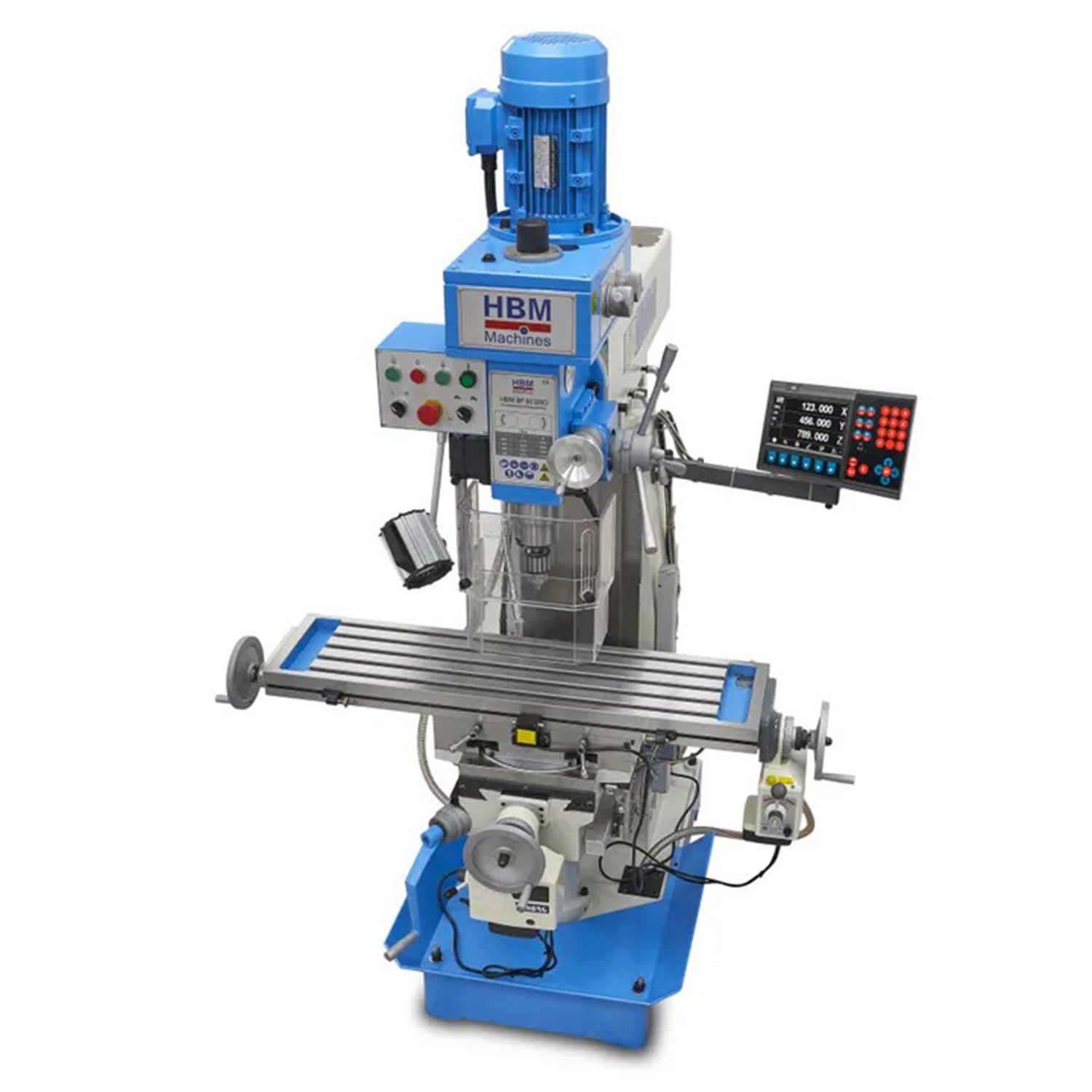 Profesionálna frézka a vŕtačka s veľkým stolom a digitálnym displejom BF 60 400V