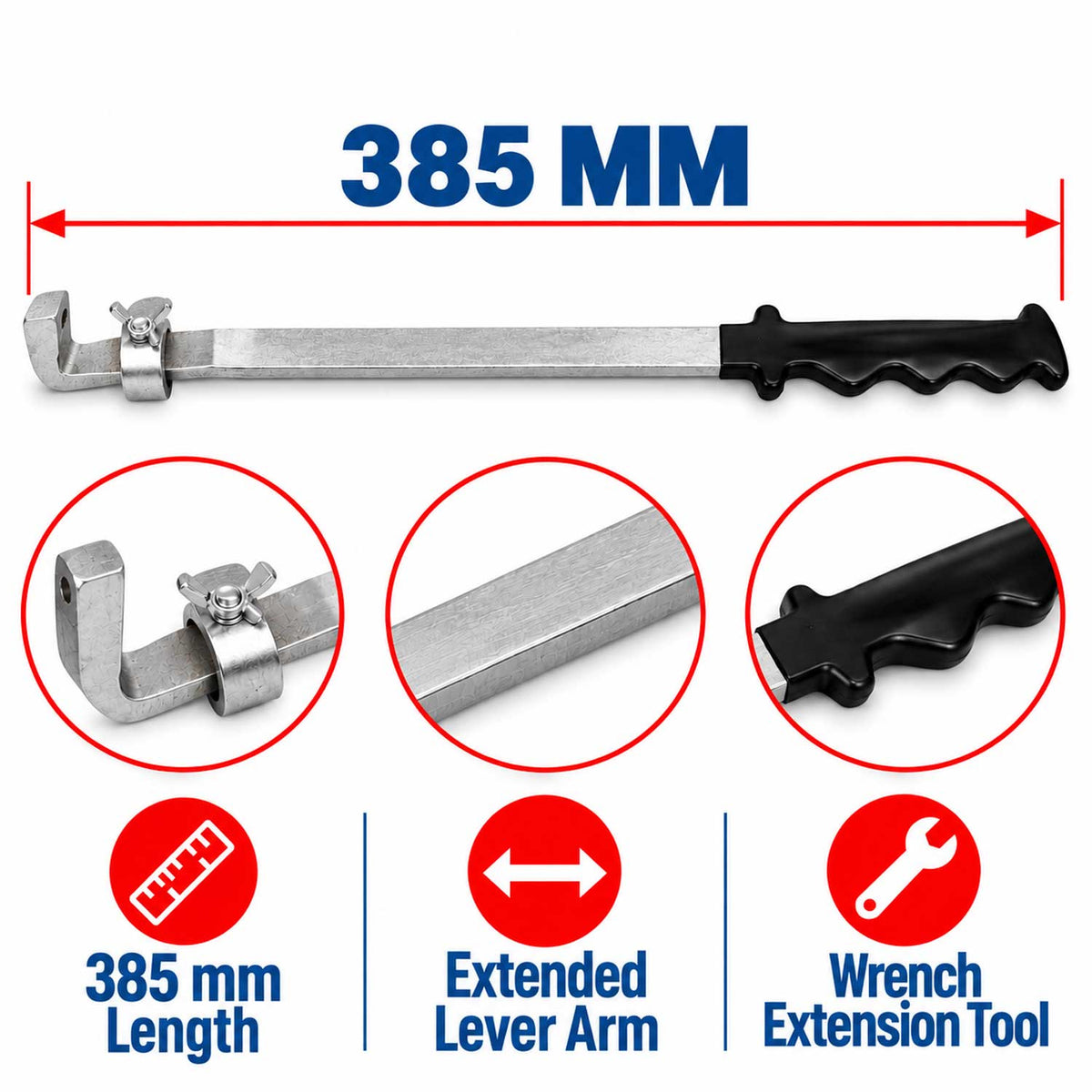 Predĺženie - predlžovací nadstavec na kľúč 385mm Gebo Tools