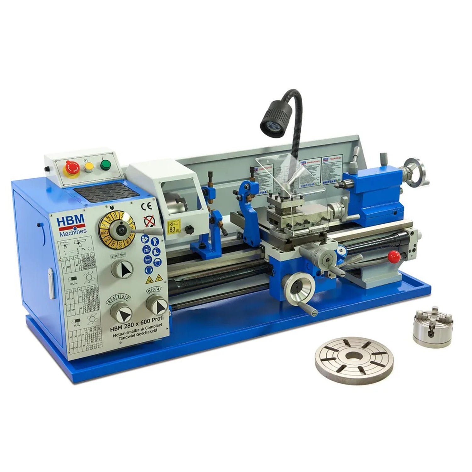 Profesionálny kovový sústruh HBM 280 x 600, 750W, 230V