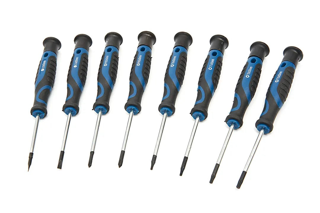 Sada náradia 100 kusov: skrutkovače, bity, nástrčné kľúče, stojanový držiak, oceľ Cr-V, soft grip rukoväť, HBM Holandsko