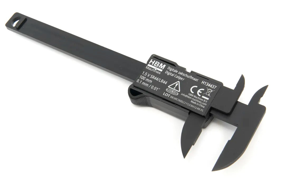 Digitálne posuvné meradlo 100mm, LCD displej, prenosť 0,1mm, konverzia mm/palce HBM Holandsko