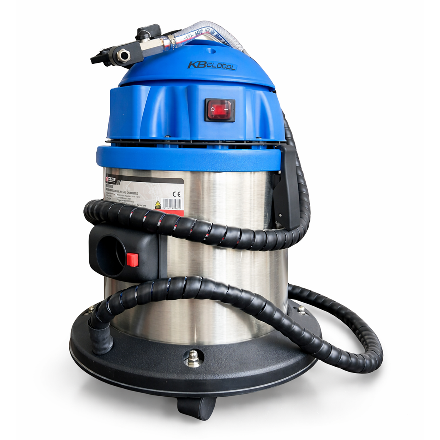 Profesionálne zariadenie na čistenie sacích a výfukových potrubí s abrazívom z orechových škrupín