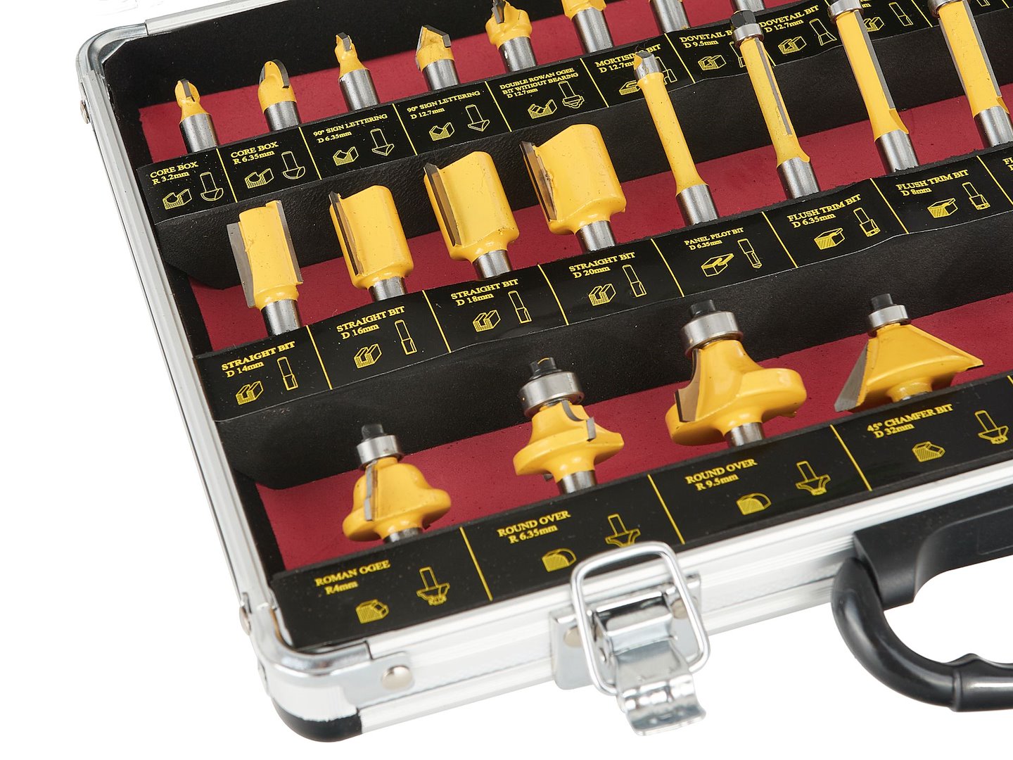 Sada tvarových fréz do dreva, 35ks, Keltin
