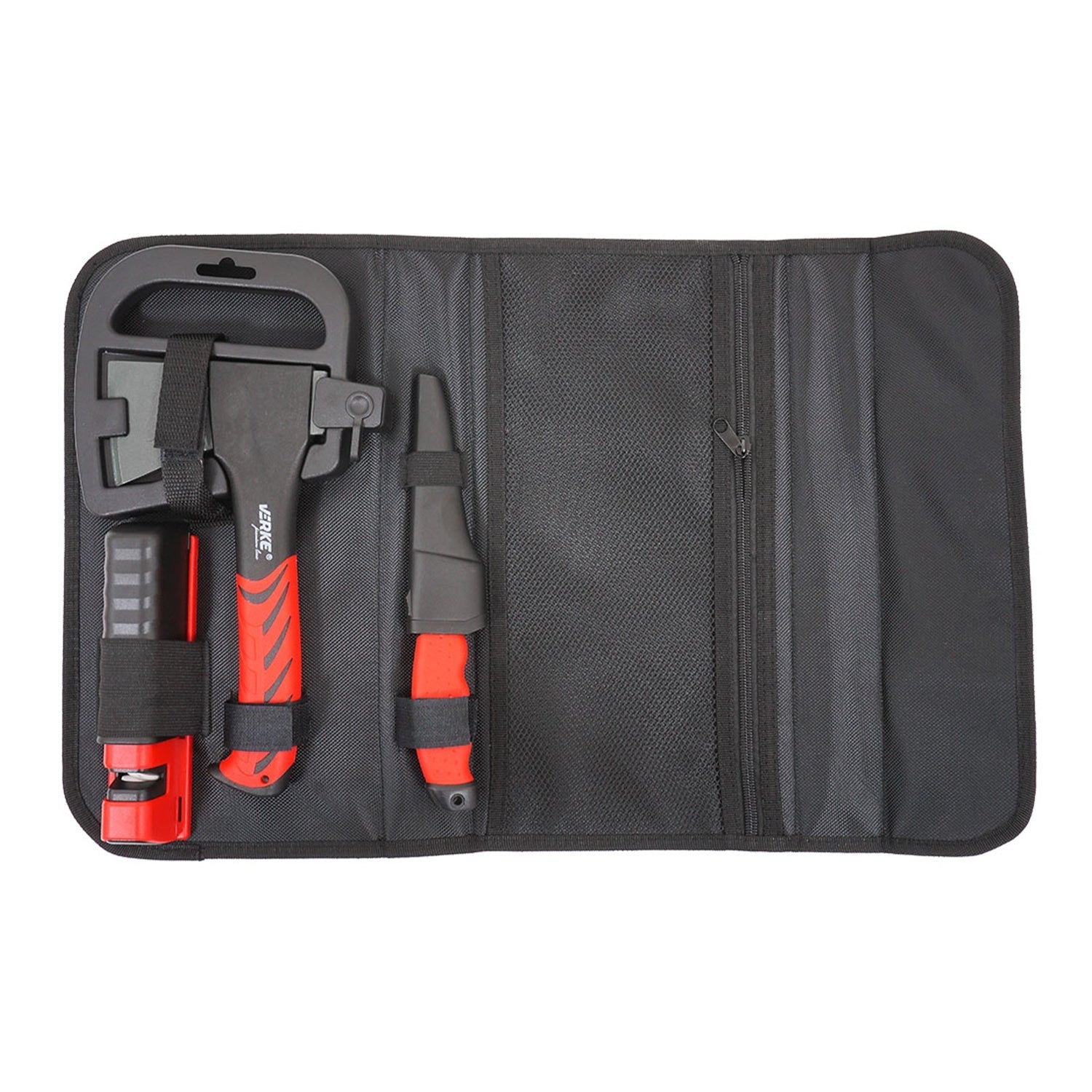 Sada sekery a noža na kempovanie a turistiku