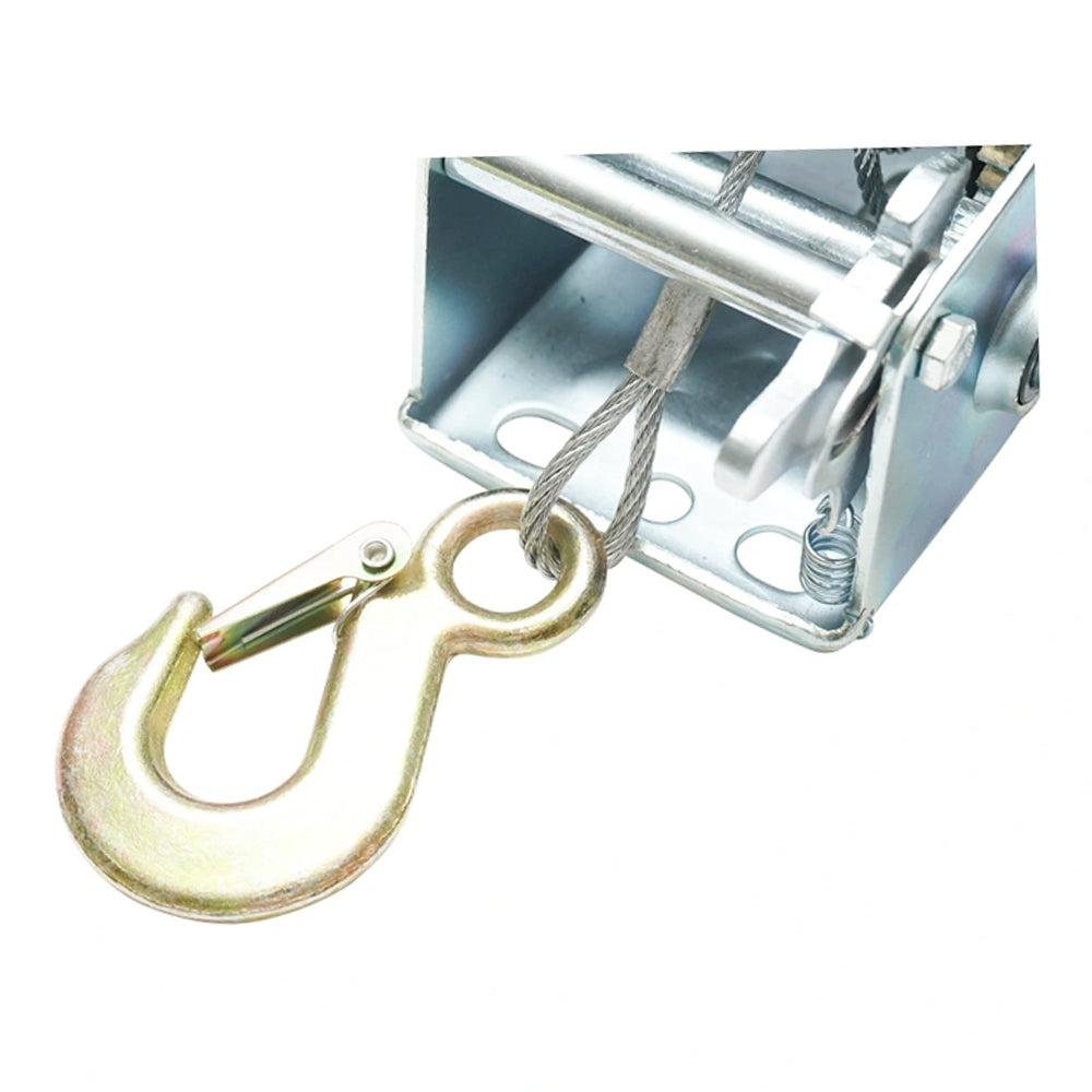 Ručný naviják s oceľovým lanom 8m 350kg