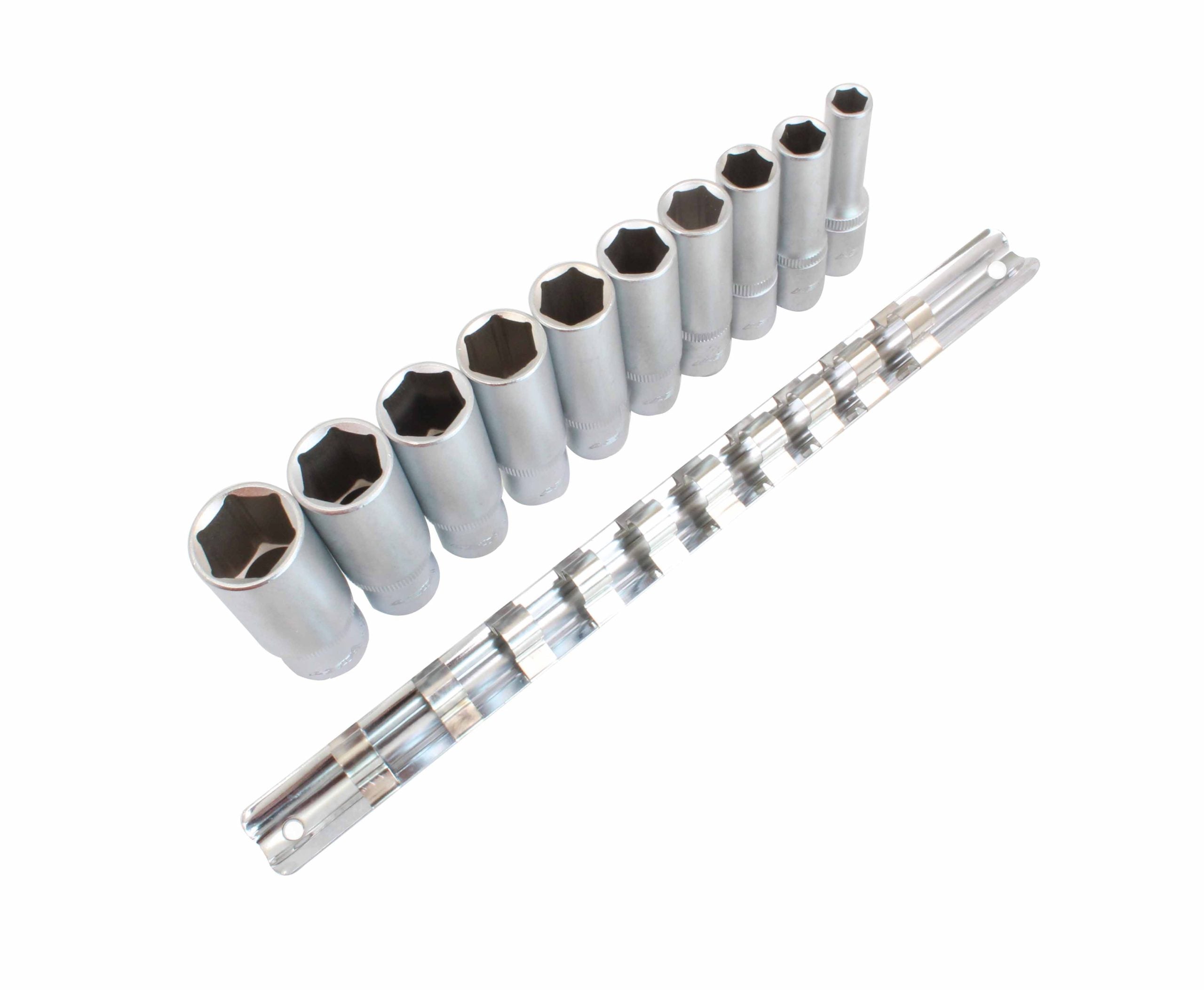 Sada dlhých šesťhranných nástrčiek 8–19 mm 3/8, 9 kusov