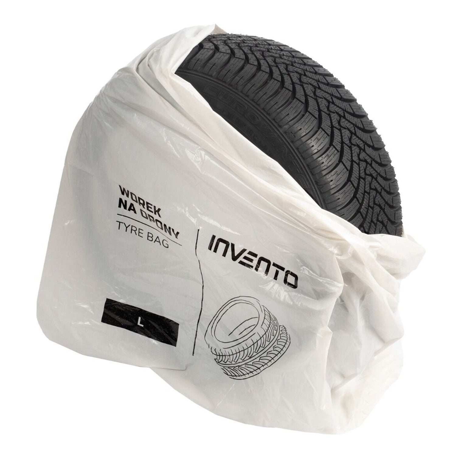 Sada 10 odolných vriec na pneumatiky, veľkosť L, 1000 x 1000mm