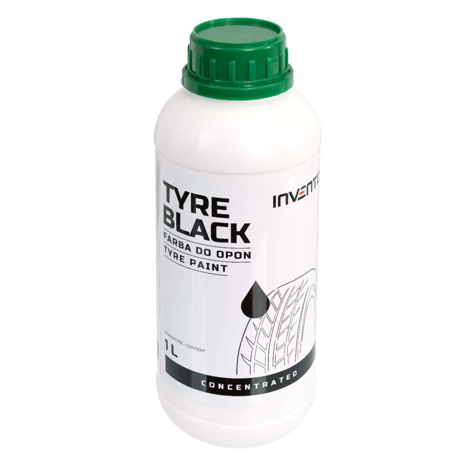 Farba na pneumatiky Black Tyre 1l Invento
