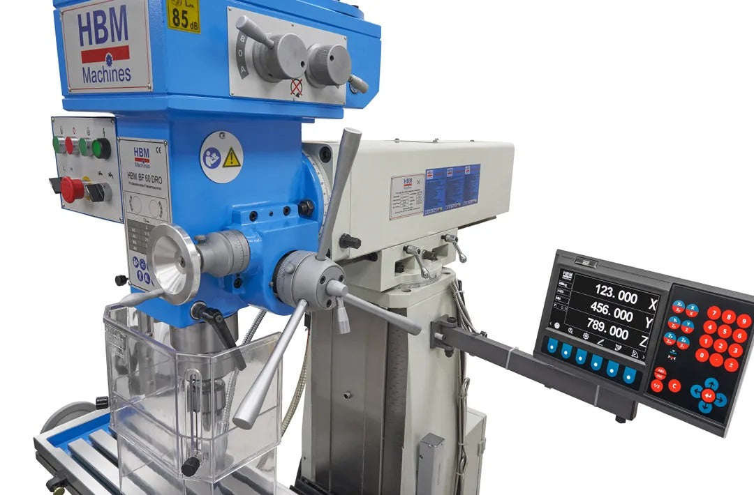 Profesionálna frézka a vŕtačka s veľkým stolom a digitálnym displejom BF 60 400V