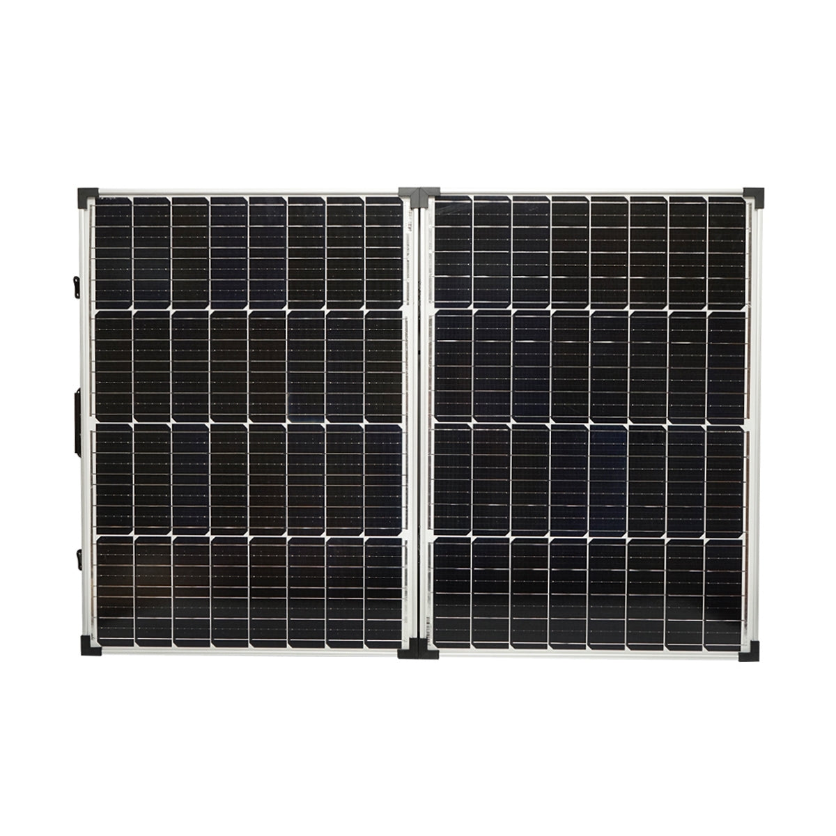 Prenosný monokryštalický fotovoltický solárny panel 145W, kufríkový, s regulátorom napätia 12/24V, 20 Ah a 2 USB Breckner Germany
