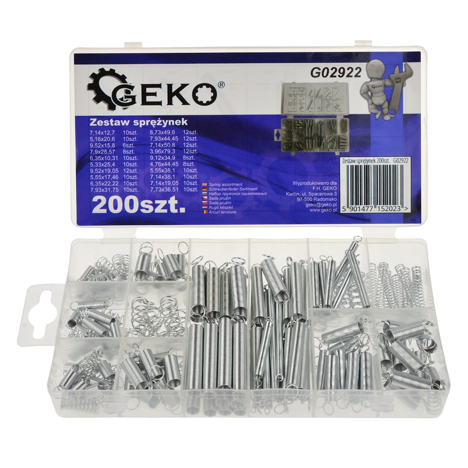 Sada pružín 200 kusov