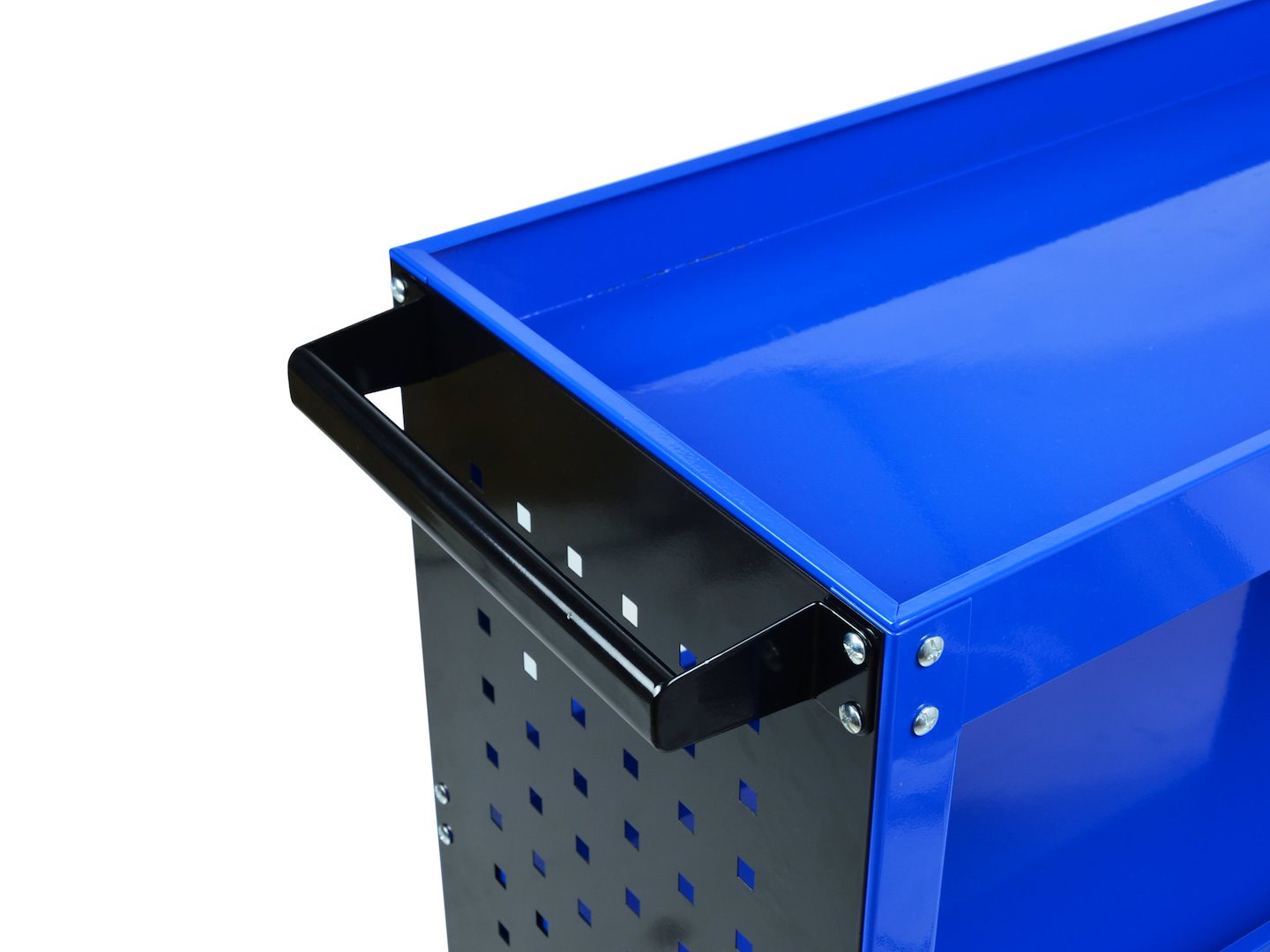 Dielenský vozík s 3 policami a bočným panelom Geko