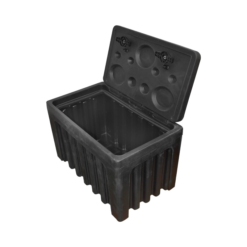 Box na náradie, z čierneho plastu 460x580x800 mm