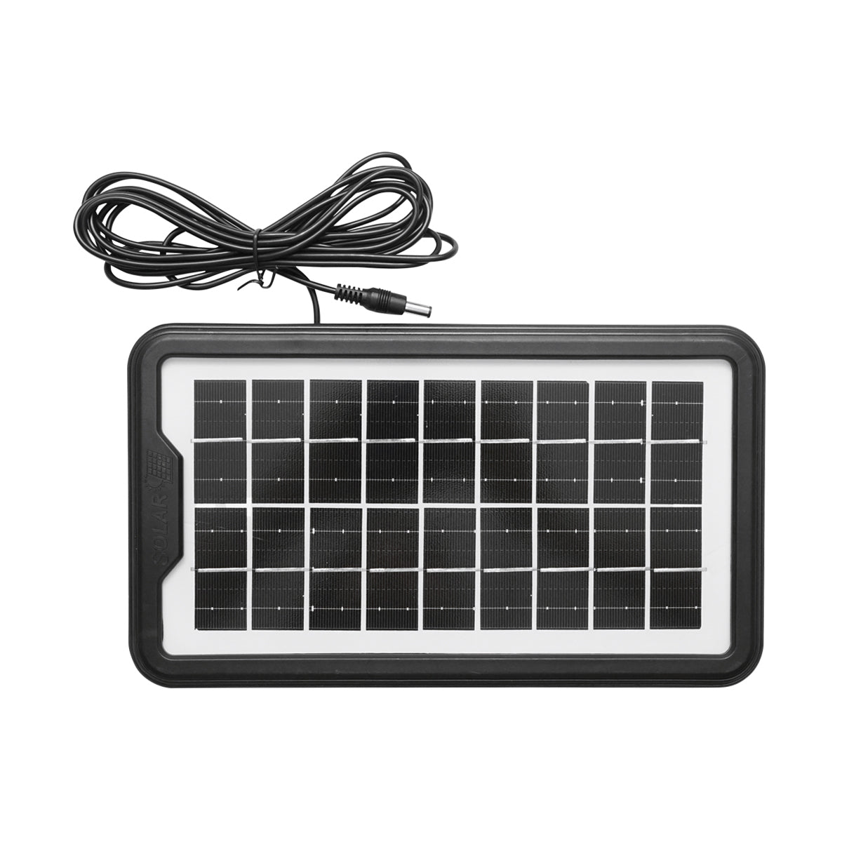 Prenosná sada LED osvetlenia, 3 žiarovky, reflektor, solárny panel a batéria 6V, 4,5Ah, vhodné na rybolov kempovanie GD-17