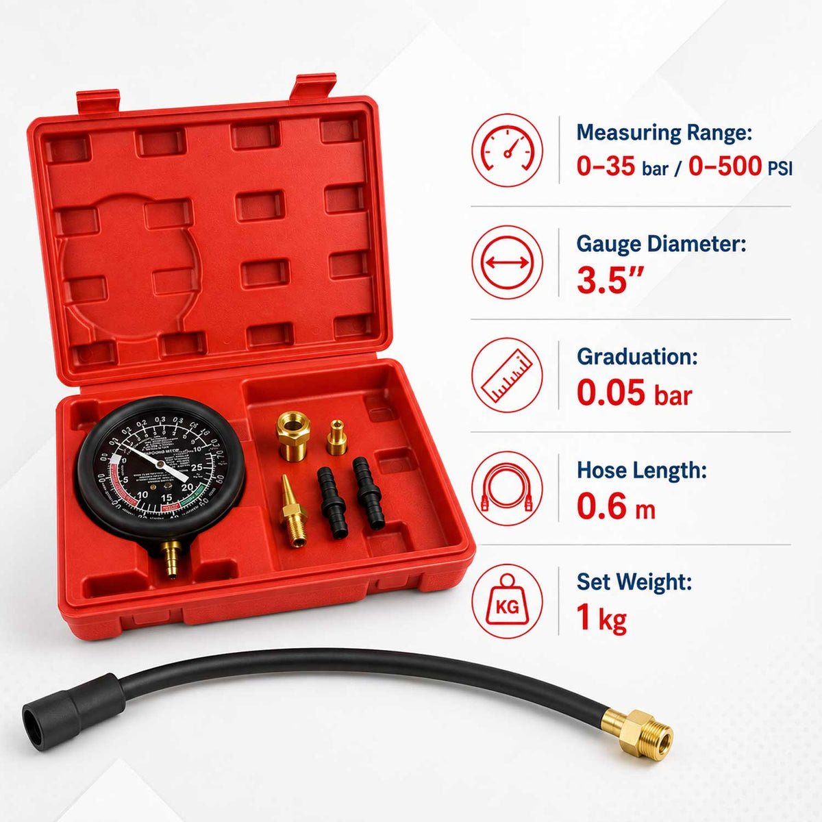 Manometer - merač vákua/podtlaku Gebo Tools