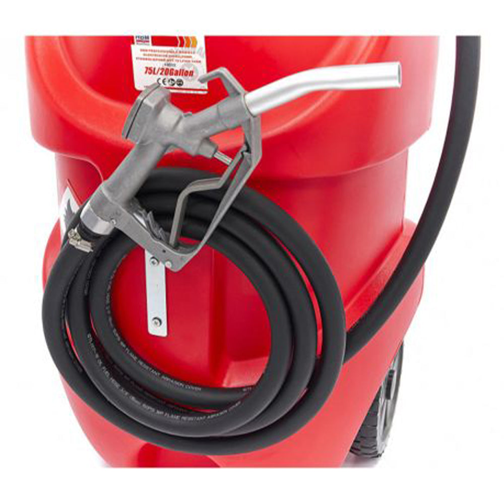 Mobilná čerpacia stanica na čerpanie nafty s nádržou 75l 40l/min 12V HBM