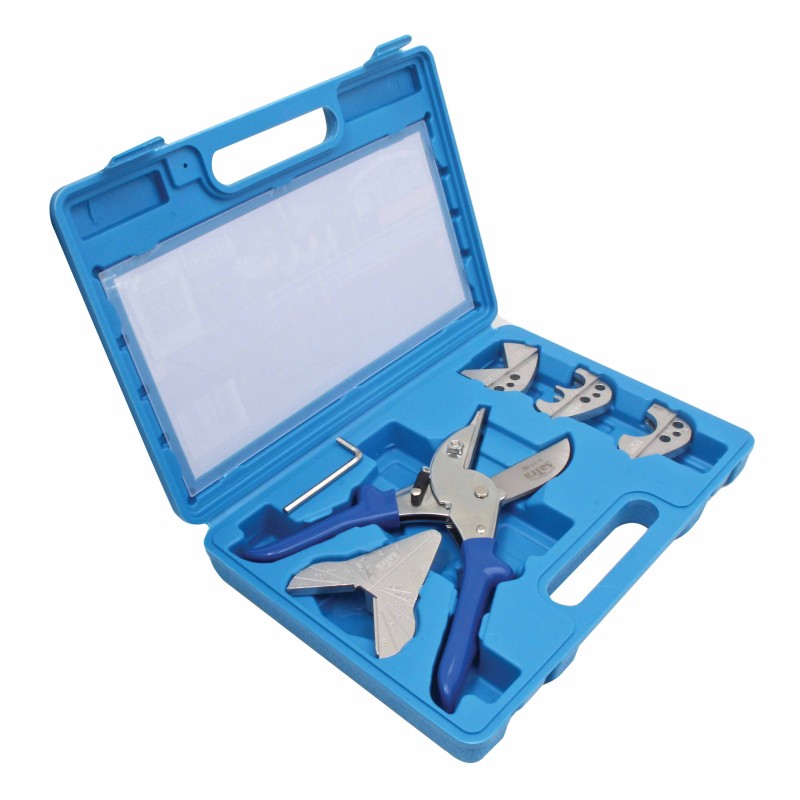 Súprava multifunkčných nožníc na rezanie pod uhlom tesnení, gumy a pvc rúr 6 dielov