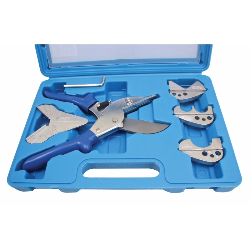 Súprava multifunkčných nožníc na rezanie pod uhlom tesnení, gumy a pvc rúr 6 dielov