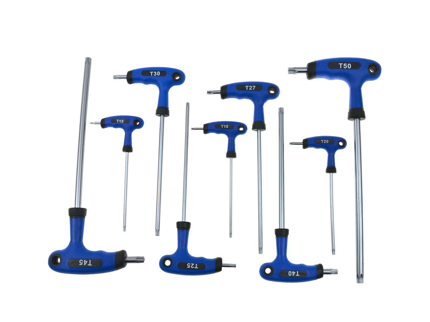 Sada torx kľúčov s l-rukoväťou t10-t50 9 kusov