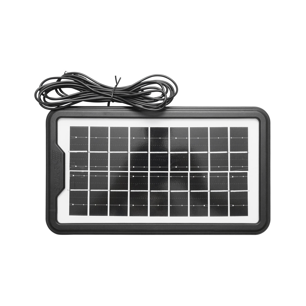 Prenosná sada LED osvetlenia, 3 žiarovky, reflektor, solárny panel a batéria 6V, 3Ah, vhodné na rybolov kempovanie GD-8017COB