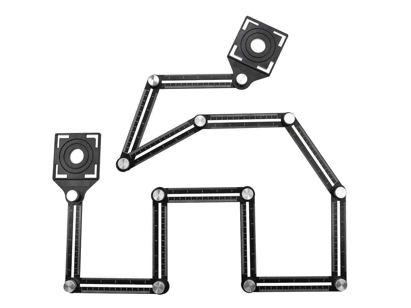 Pravítko s 12 ramenami na označovanie a vŕtanie Geko