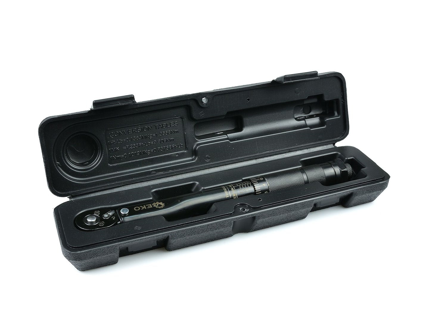 Momentový kľúč 1/4'', 5 - 25Nm, čierny, Geko