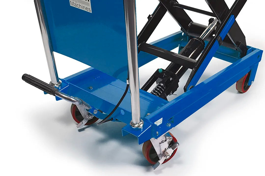 Hydraulický zdvíhací stôl mobilný, 350kg, s pedálom, nastaviteľná výška do 130cm HBM Holandsko