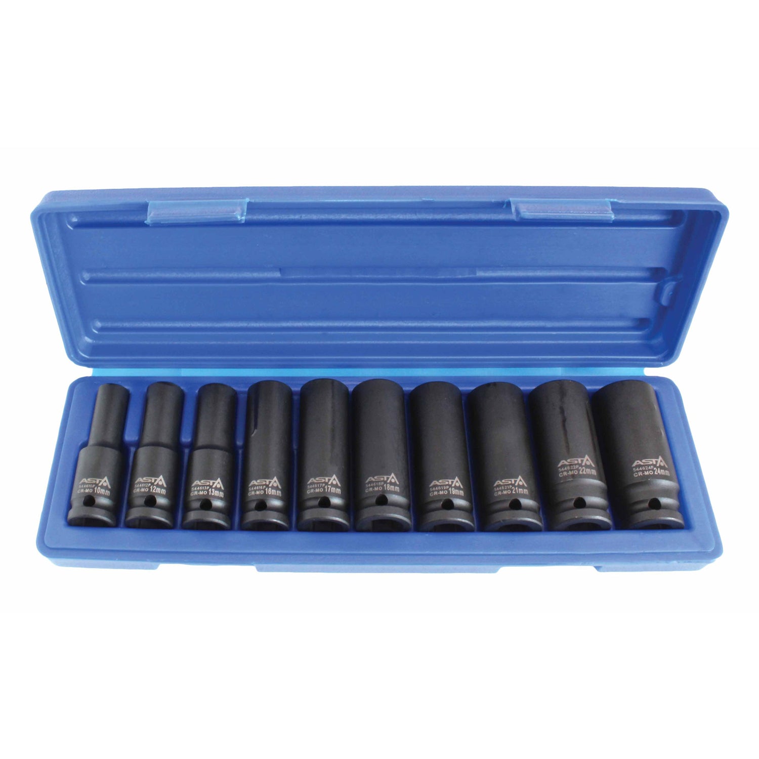 Sada rázových nástrčných hlavíc 1/2'', 10 - 24mm Asta Poland